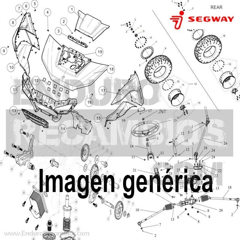 PARA-BRISAS COMPLETO PC - U01R64000002       | Repuestos Segway