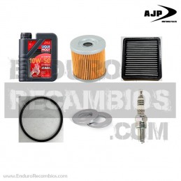 KIT MANTENIMIENTO 10.000K AJP PR7 LiquiMoly 10w50 / IRIDIO / HASTA 2024