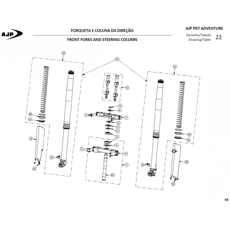 Junta horquilla rueda antipolvo (ohlins) (edición gold) - 2025 para AJP 00SFS01A0146