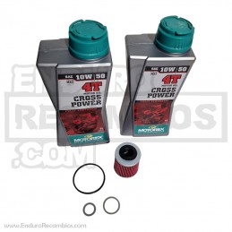 KIT CAMBIO DE ACEITE AJP PR7 Motorex 10w50