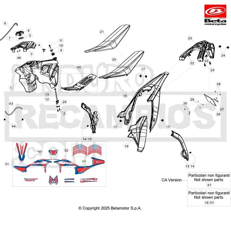 ASIENTO AZUL RACE - 037431490032
