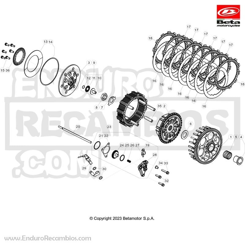 INTERRUPTOR STOP-ARRANQUE RR-4T-ALP200-05 - RR 125 - 1889622000