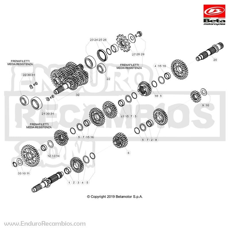 ENGRANAJE 6? EJE SECUNDARIO - 006040260000