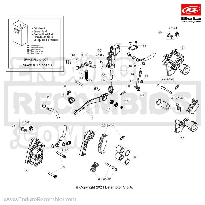 BOMBA FRENO POSTERIOR - 049360040000
