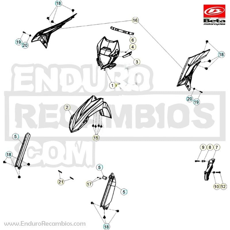 TORNILLO 6,30 RS CH 8 RR-4T - RR 125 - 1150300000