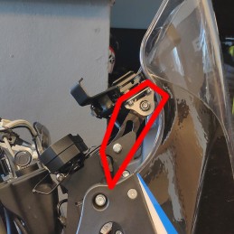 Soporte de aluminio diseñado para la AJP PR7