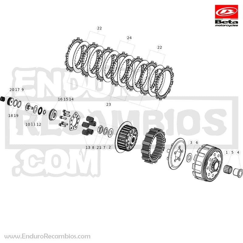 TAMBOR EMBRAGUE - 035030130000