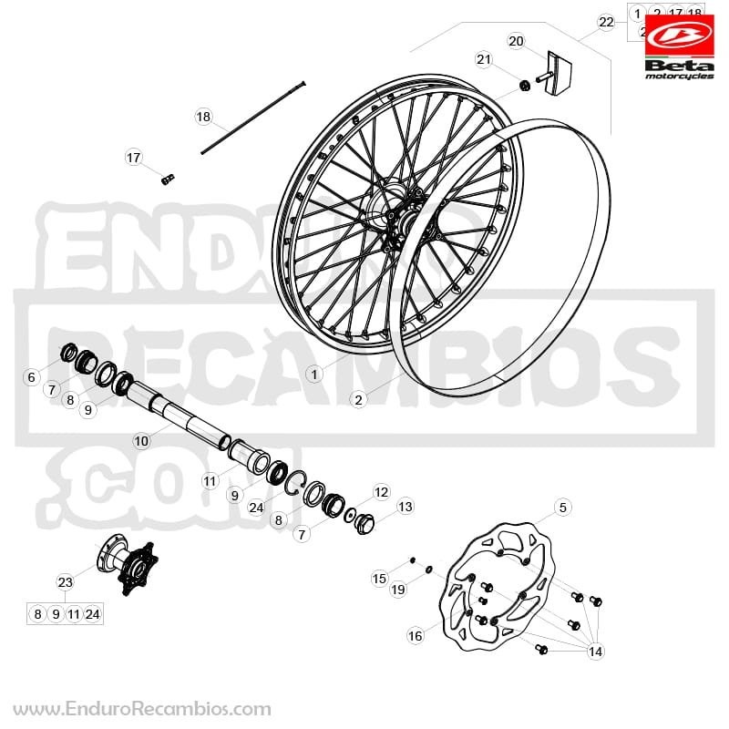 RUEDA ANTERIOR - 026410010059