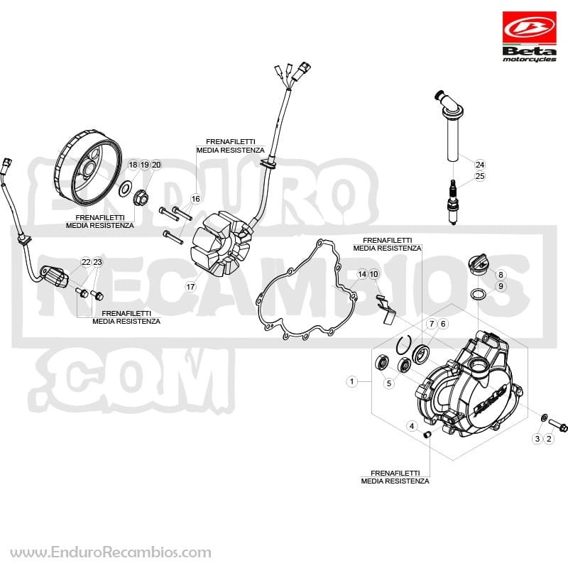 TAPON ACEITE CR-EXC- RR-4T - 2909601000