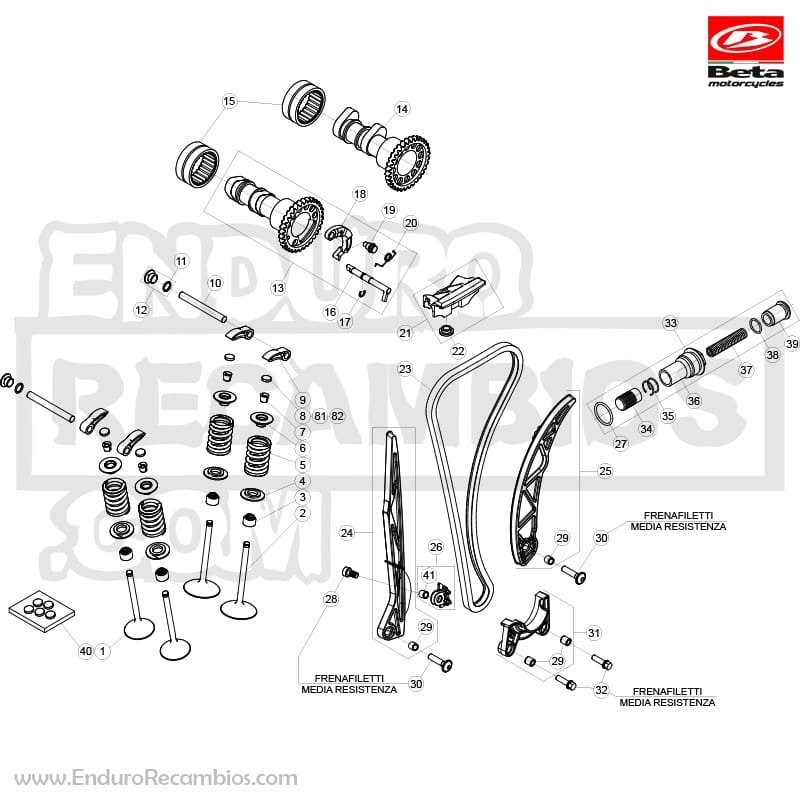 MUELLE TENSOR CADENA RR 4T MY* 13 - 006112673000