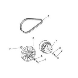 CORREA DE VARIADOR - CV TECH - E02E10001002 | Repuestos Segway