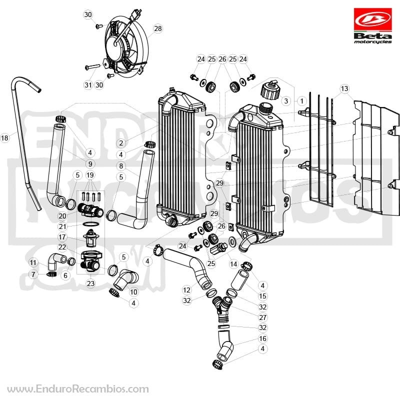 TUBO VENTILACION RADIADOR - 026390070000