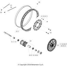 DISTANCIADOR DX BUJE ANT-FORC-41 R R 50 MY'10 - 014410220000