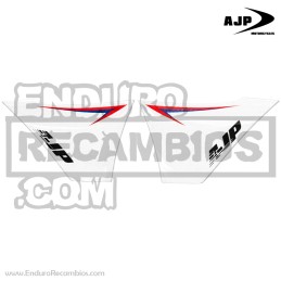 Adhesivo protector depósito AJP PR7 (juego) Blanco / Rugoso