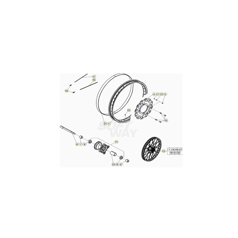 DISTANCIADOR SX BUJE ANT- RR 5 0 MY'10 - 014410210000