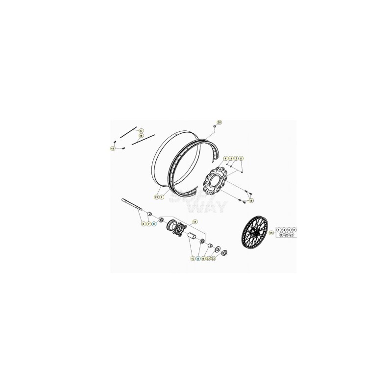 SCREW M8X16 UNI-EN ISO 10642 - C24460145000