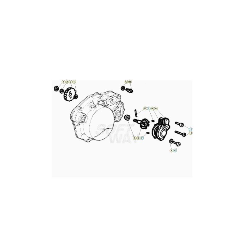ENGRANAJE BOMBA AGUA Z-30 - 3400540000