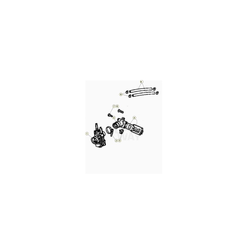 CARBURADOR COMPLETO RR 2T 50 - 024120078000