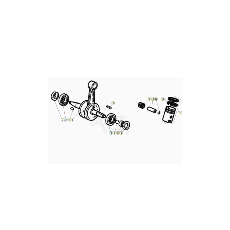 CHAVETA PARA ENGRANAJE MOTOR 4-4-20 - 3401280000