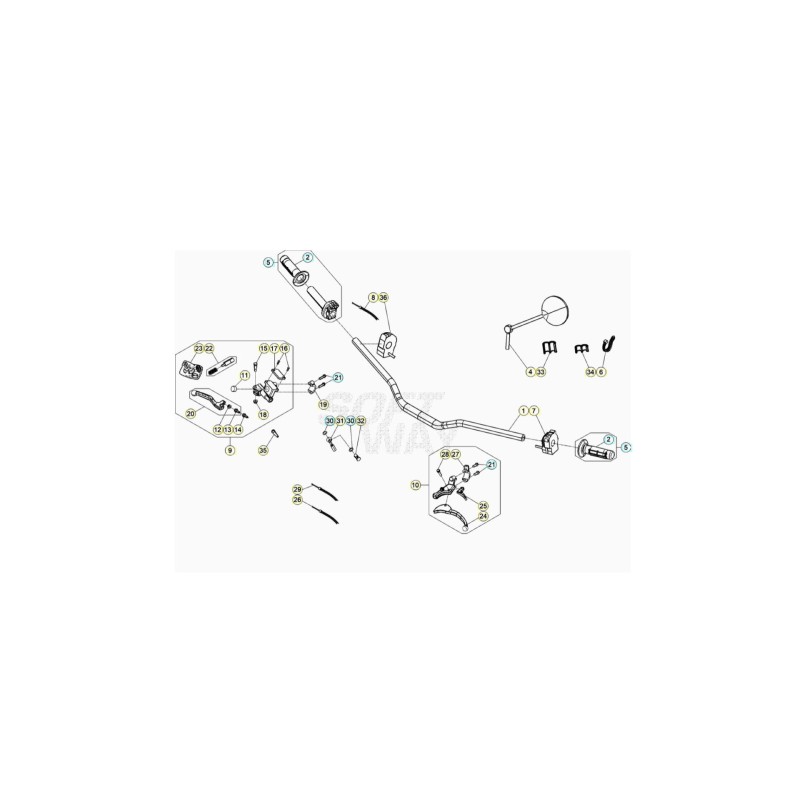 BRIDA FIJACION MANDO EMBRAGUE - 1255005000