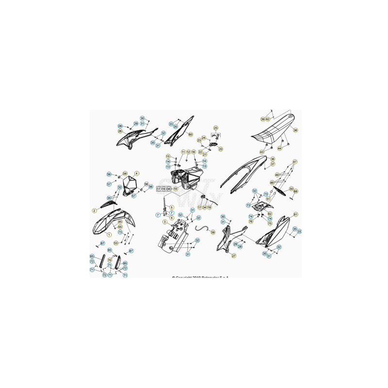 ASIENTO RR 2T 50 RACING - 024430750000