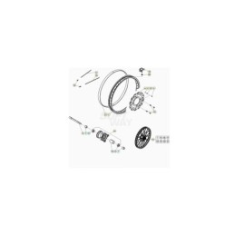 EJE RUEDA ANTERIOR RR 50 STANDARD - 021410010000