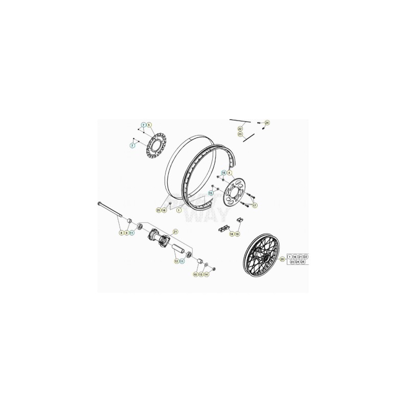 RADIO 3-5 X 206 c- 150 ENDURO RR 125 - 2724812000