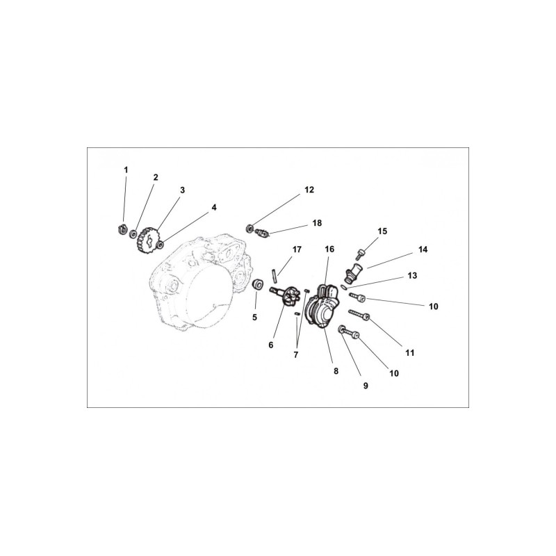 ENGRANAJE BOMBA AGUA Z-30 - 3400540000