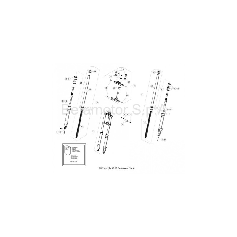 PLACA SUJECION TUBO FRENO DEL- ALP 4-0 - 2559626000
