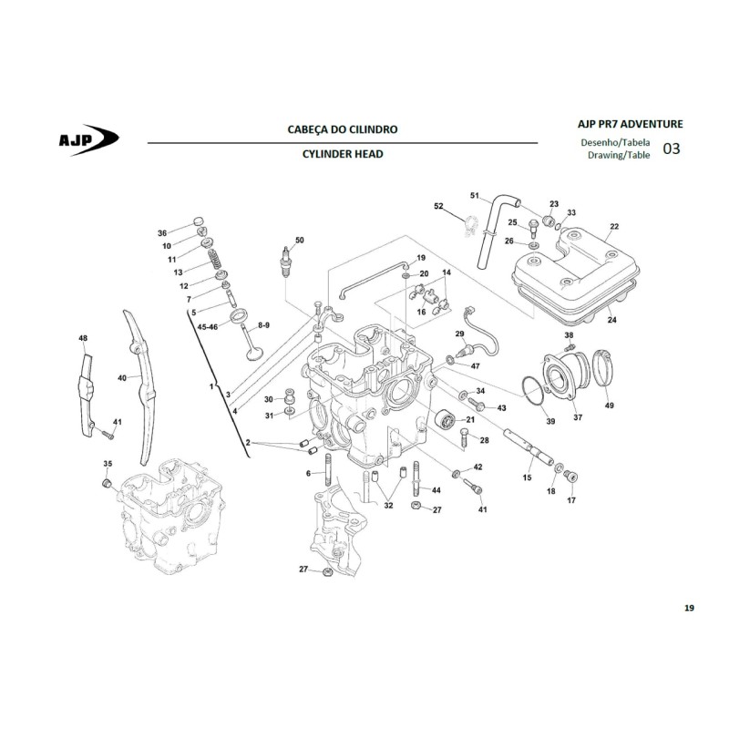 Inserto de ajuste de válvula 2,40 MM para AJP 8S00A4162