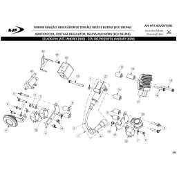Gancho para velas (ngk SD05EM) para AJP 8000A6740