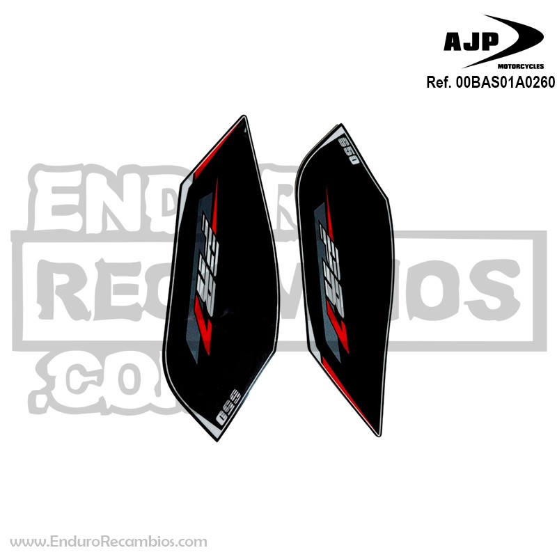 Kit calcomanías depósito negro - 2025 para AJP 00BAS01A0260