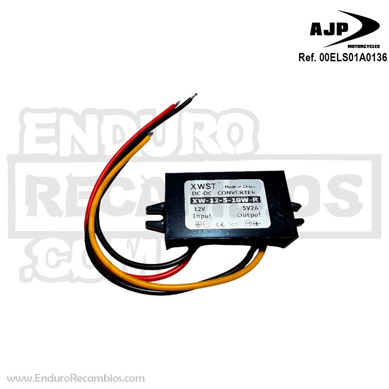 Convertidor voltaje (12V - 5V) 2025 para AJP 00ELS01A0136