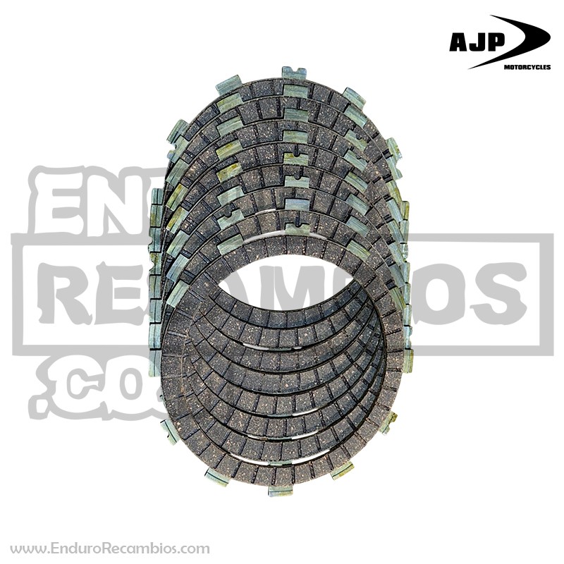 JUEGO DISCOS EMBRAGUE AJP PR7 (8 DISCOS) - NEWFREN