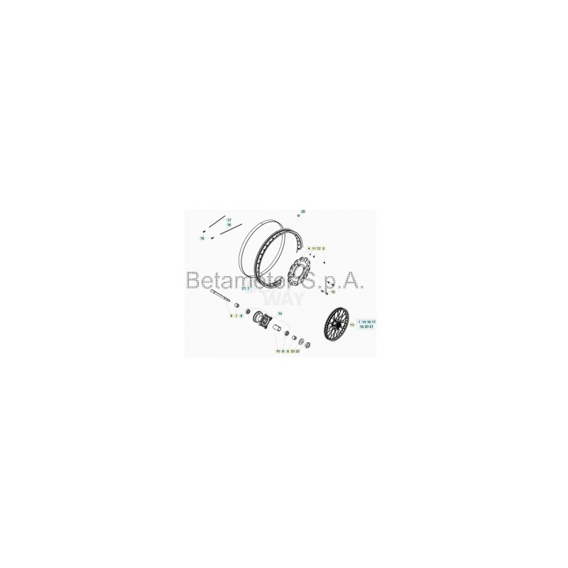 RUEDA ANTERIOR - 024410240057 - 046410280057