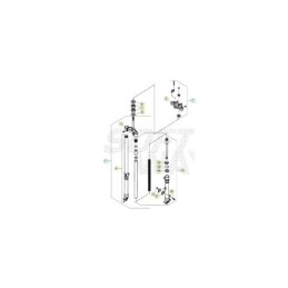 LEFT FORK LEG BLACK ALP 4T 200 - 017340168059