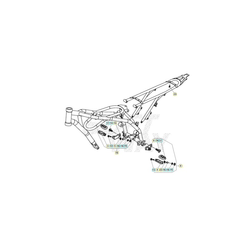 SOPORTE ESTRIBERA DX - 2809511026