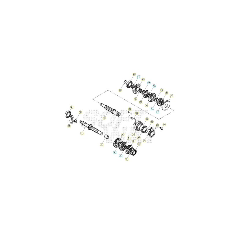 GEAR 3RD DRIVEN - 3521720000