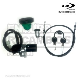 Kit encendido cannon + cerradura asiento + tapón depósito...