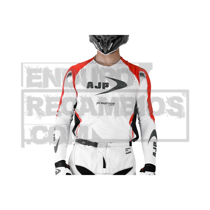 AJP White MX Jersey