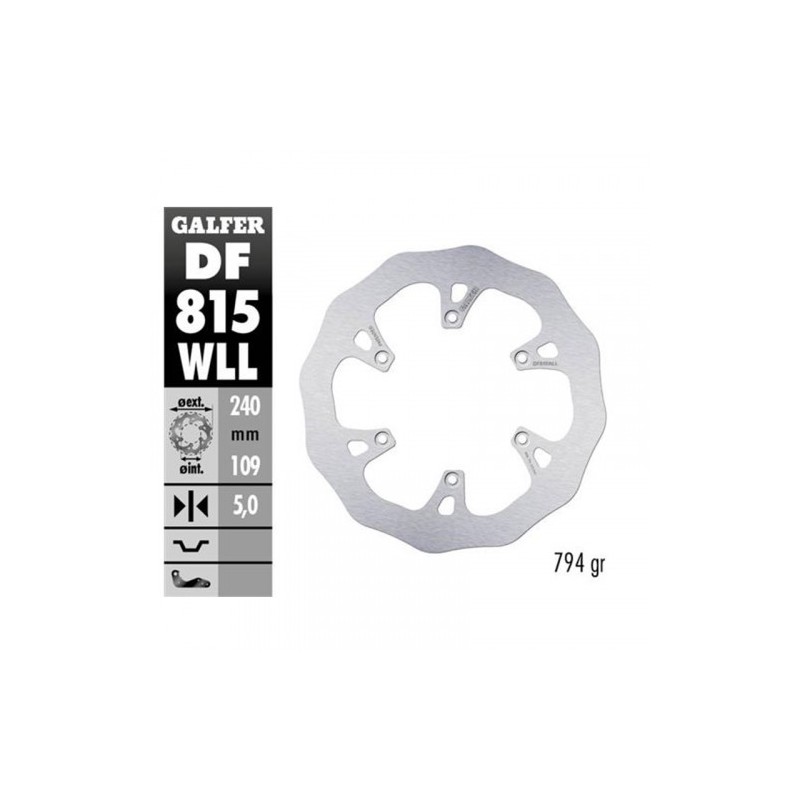 DISCO FRENO TRASERO ALTO RENDIMIENTO 240 X 4 mm - DF815WLL