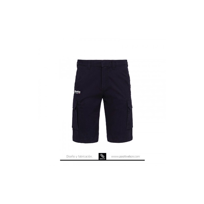 Pantalon Corto Multibolsillo Marino - PS00060