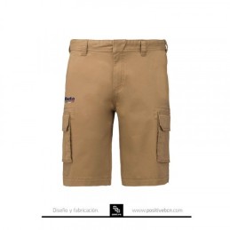 Pantalon Corto Multibolsillo Beige - PS00061