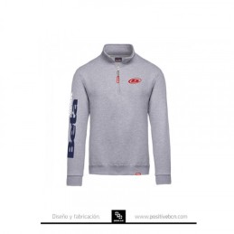 Sudadera Gris 1/4 Cremallera - PS00404