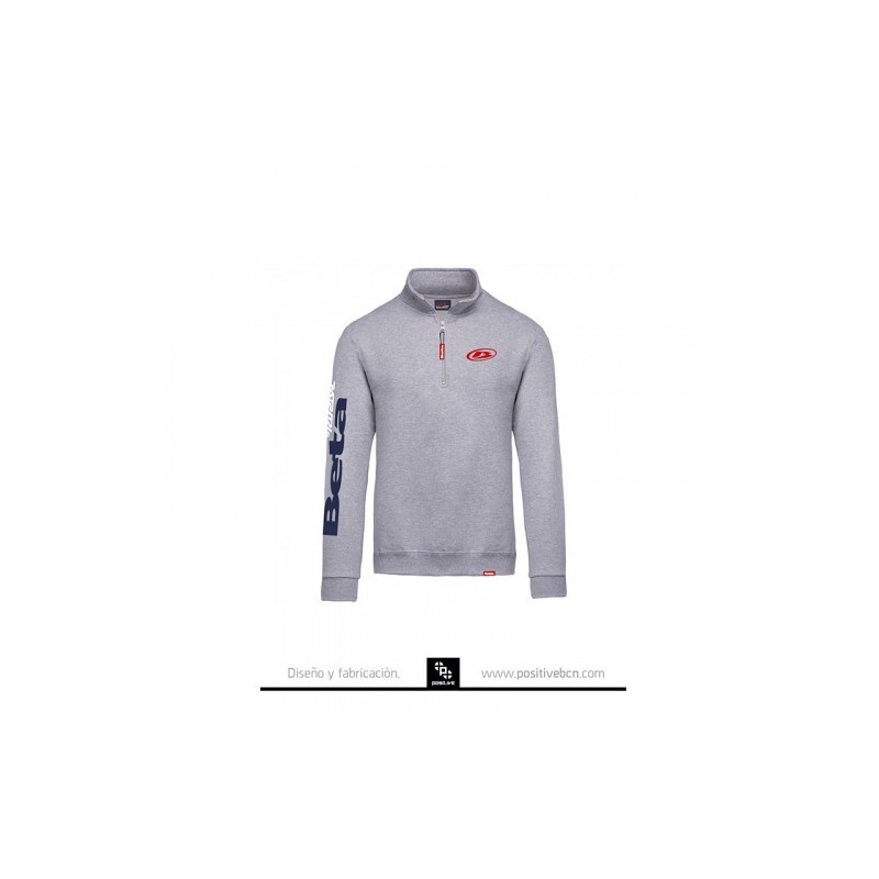 Sudadera Gris 1/4 Cremallera - PS00404