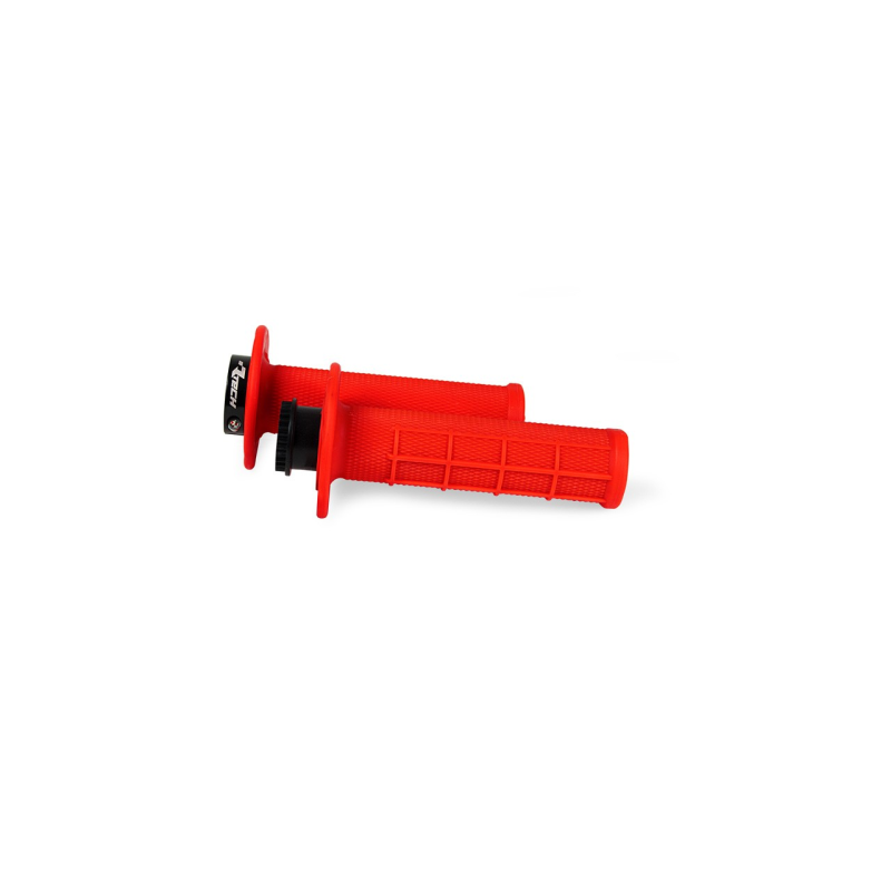 Puños R20 Waffle Lock-on Beta Rojo Neon - RMPRRFBETA21
