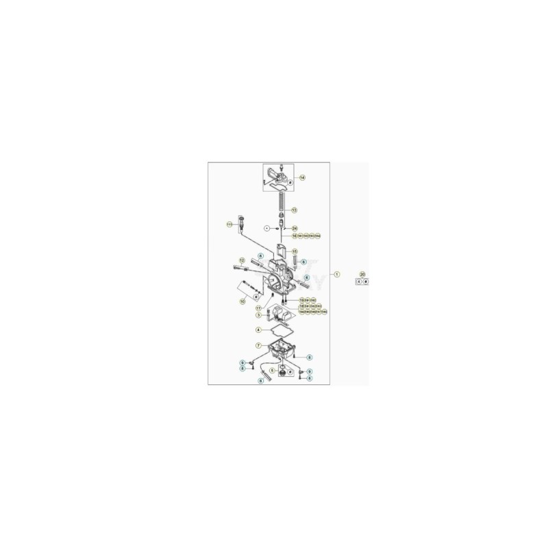 Nº 14 - TAPA CARBURADOR D.38 - 026120650000