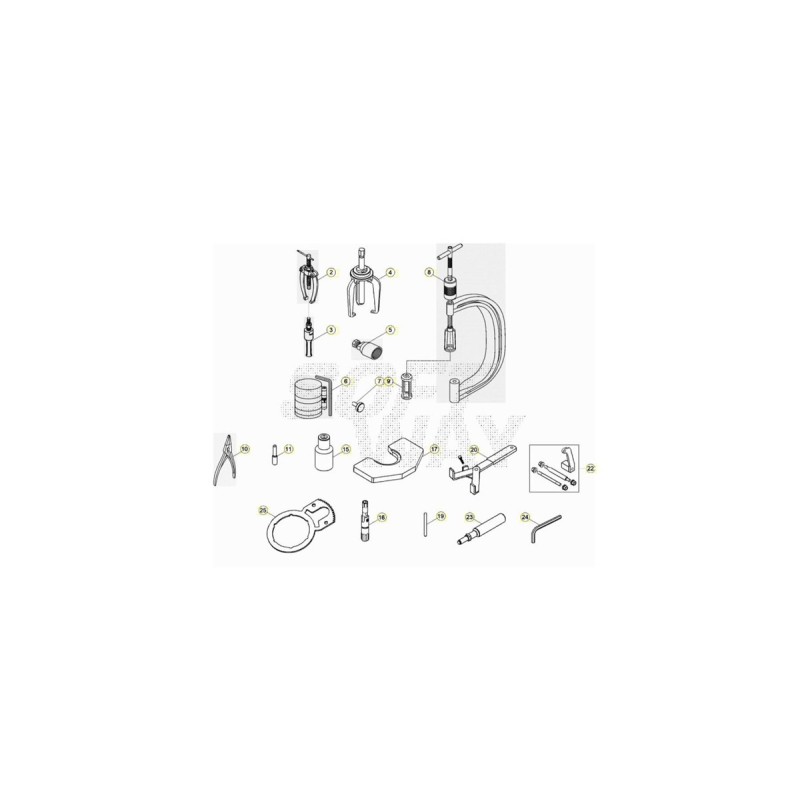 Nº 2 - EXTRACTOR GOMA RR-4T - 3625081000