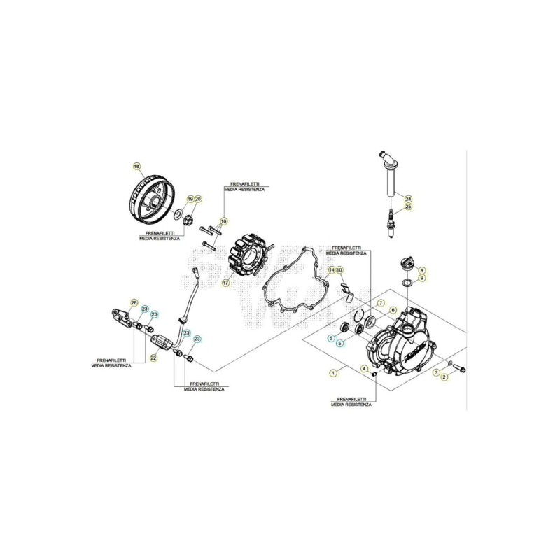 Nº 17 - STATOR RX 4T - 049100050000