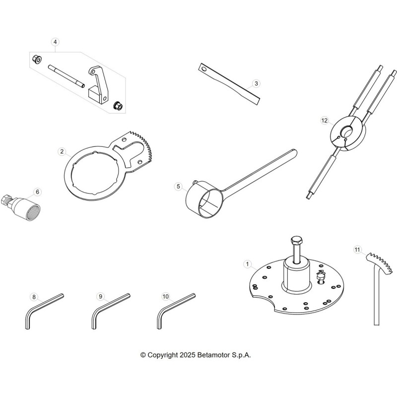 Nº 4 - BRIDA SOPORTE MOTOR - 026140030000